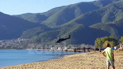 Le crash d'un hélicoptère Apache dans la mer Égée