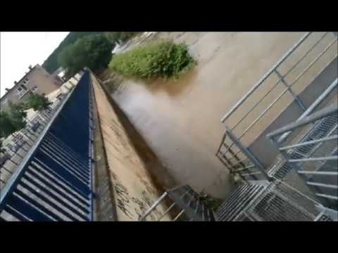 Intempéries le centre ville de Nemours évacué