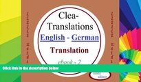 Big Deals  English To German Translation  Best Seller Books Best Seller