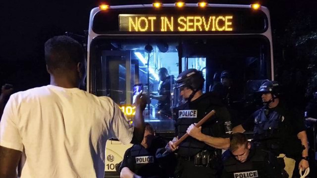 Officers injured as protests break out in Charlotte