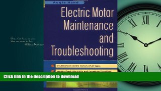 READ THE NEW BOOK Electric Motor Maintenance and Troubleshooting READ EBOOK