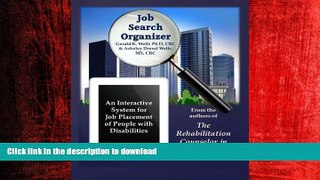 DOWNLOAD Job Search Organizer: An Interactive Program for Job Placement of Injured Workers