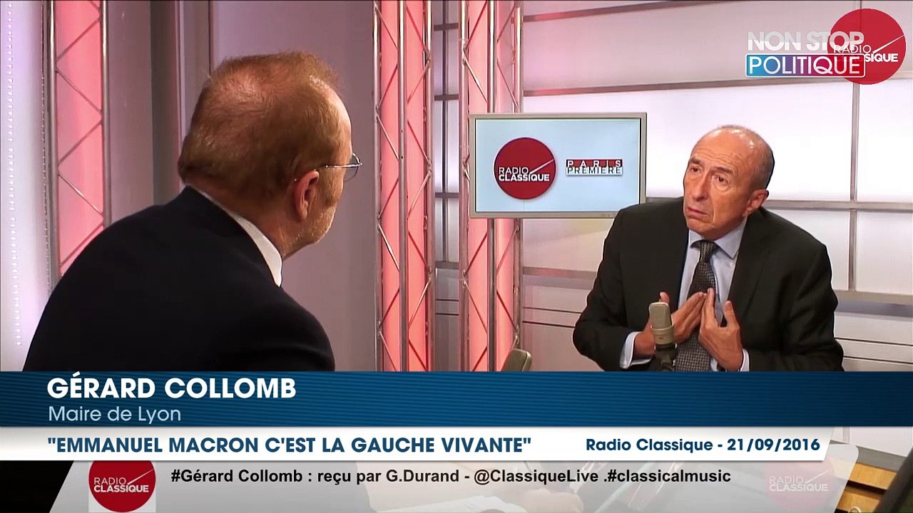 Gérard Collomb enterre François Hollande et porte aux nues Emmanuel Macron