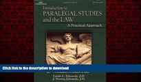 FAVORIT BOOK Introduction to Paralegal Studies and the Law: A Practical Approach (U.S. Wars) READ