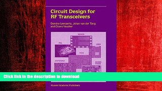 READ THE NEW BOOK Circuit Design for RF Transceivers READ PDF BOOKS ONLINE