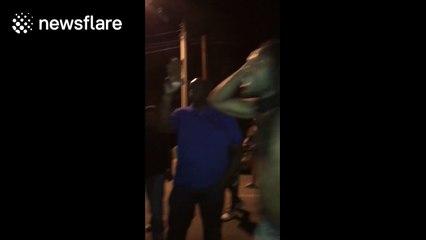 Protesters chant 'stop killing us' at police after black man was shot dead in Charlotte