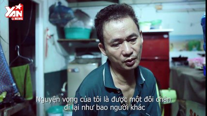 Uớc mơ tìm lại đôi chân lành lặn của người đàn ông tật nguyền