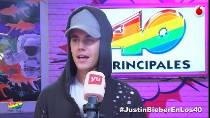 Justin’s interview Los 40 Principales in Madrid, Spain