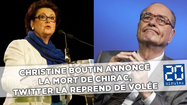 Christine Boutin annonce la mort de Chirac, Twitter la reprend de volée