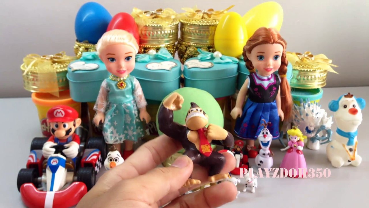 PLAY DOH SURPRISE EGGS with Surprise Toys,Mario Bros,Disney,Dalmatians,Videos for Kids, Egg Surprise Toys for Kids