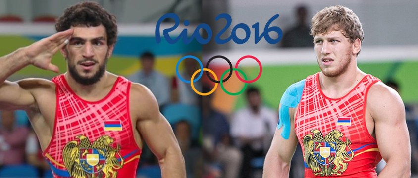 Armenian Champions in Olimpic Rio 2016. Wrestling Champion Armenians. ARTUR Aleksanyan & MIHRAN Harutyunyan.