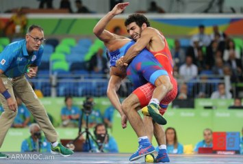 Wrestling Champions Olimpic Rio 2016. Armenians. Artur Aleksanyan and Mihran Harutyunyan