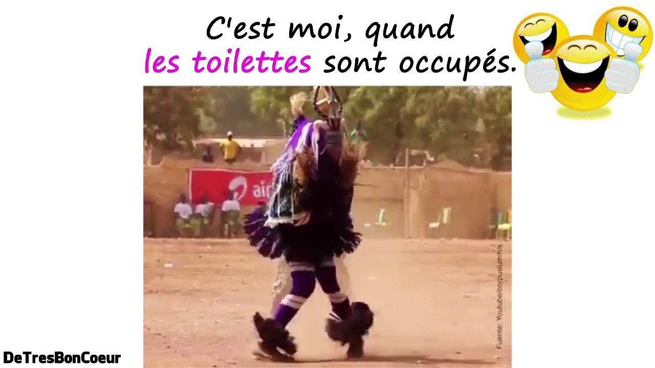 Quand les toilettes sont occupés