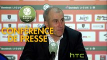 Conférence de presse RC Lens - US Orléans (4-2) : Alain  CASANOVA (RCL) - Olivier FRAPOLLI (USO) - 2016/2017