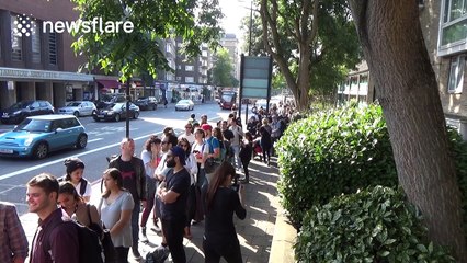 Londoners queue for more than a mile to get their hands on a burger