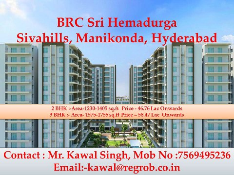 2 and 3 BHK Residential project For Sale In Siv Hills Near Gachibowli, Hyderabad