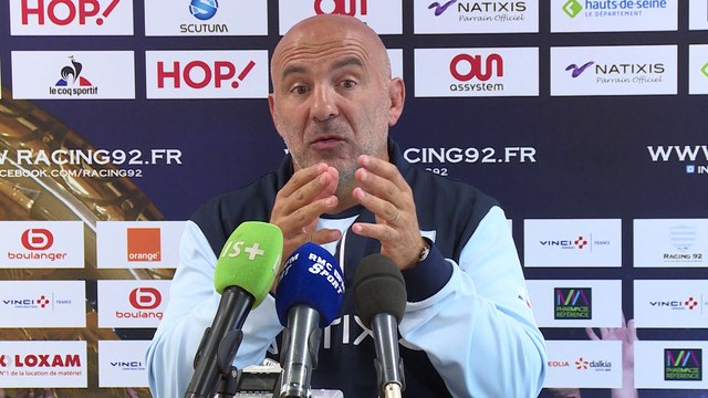 Racing92 - Laurent Travers: On a 3 a 4 semaines de retard