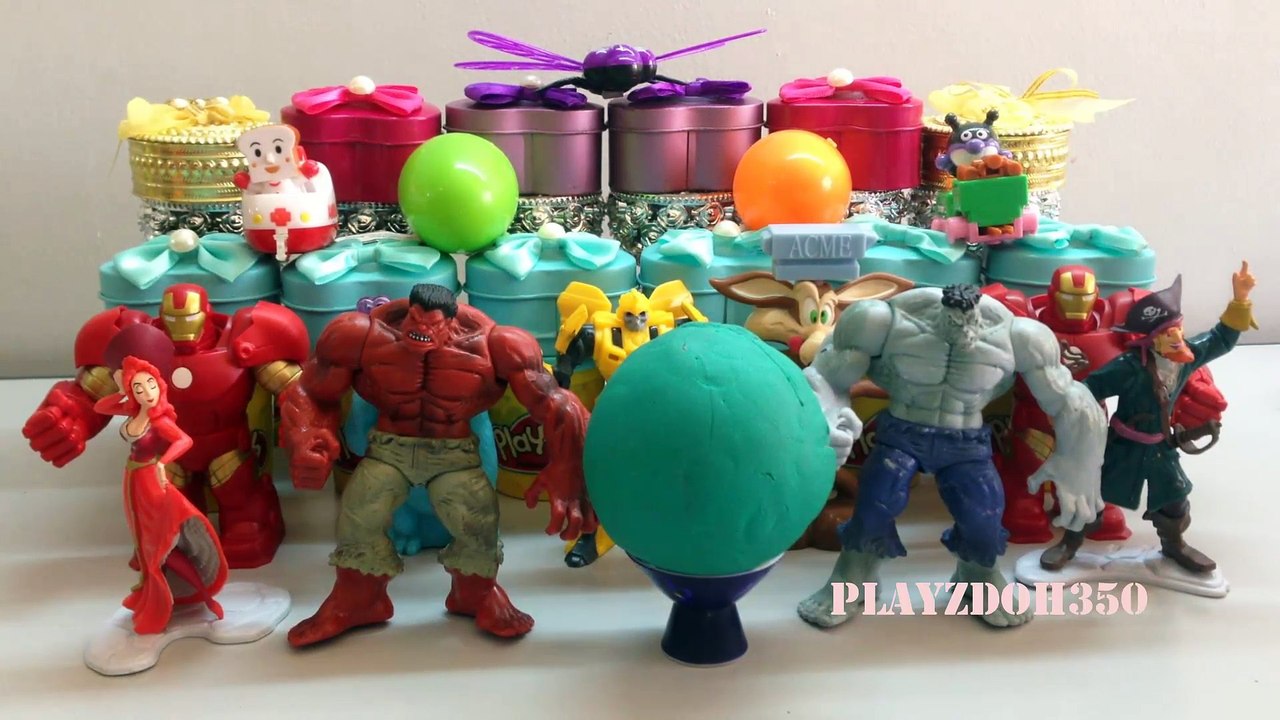 Pirates of the Caribbean, Captain James Bartholomew Hook,PLAY DOH SURPRISE EGGS with Surprise Toys,Hulk,Marvel Avengers