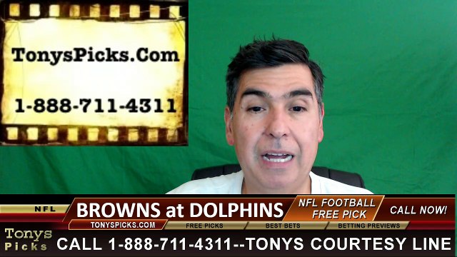 Miami Dolphins vs. Cleveland Browns Free Pick Prediction NFL Pro Football Odds Preview 9-25-2016