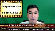 Tampa Bay Buccaneers vs. LA Rams Free Pick Prediction NFL Pro Football Odds Preview 9-25-2016