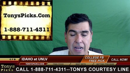 UNLV Rebels vs. Idaho Vandals Free Pick Prediction NCAA College Football Odds Preview 9/24/2016