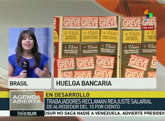 Brasil: huelga de trabajadores bancarios cumple su 3ª semana