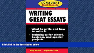 Choose Book Schaum s Quick Guide to Writing Great Essays