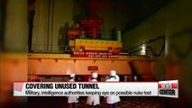 N. Korea covers unused tunnel entrance at Punggye-ri nuclear test site