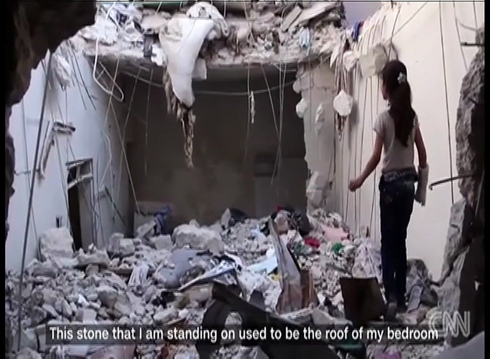 Girl Survives In Air Strike Miraculously