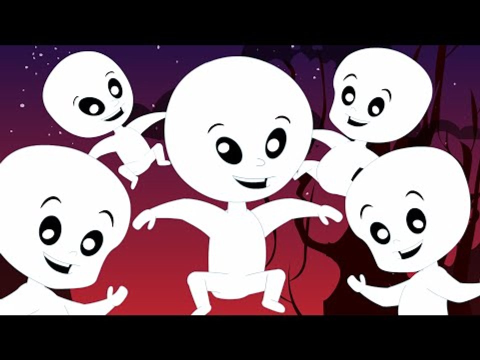 Five naughty ghosts | Scary nursery rhymes for children