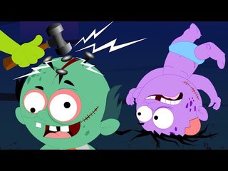 Five Scary Zombies | Scary Halloween Rhymes And Songs For Children