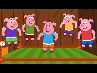 Cinco porquinhos | Five little piggies | rima de berçário