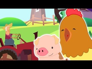 Old MacDonald tinha uma fazenda | Cartoon for crianças | Vídeo Educativo | Popular berçário do Rima