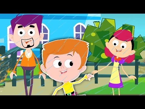 Chuva chuva vá embora | assustador berçário rimas para crianças | compilação