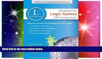 Big Deals  Manhattan LSAT Logic Games Strategy Guide (Manhattan LSAT Strategy Guides)  Best Seller