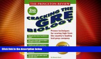Big Deals  Princeton Review: Cracking the GRE Biology, 2nd Edition  Best Seller Books Most Wanted