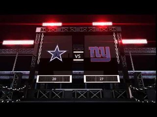 NEW YORK GIANTS vs DALLAS COWBOYS SCOREBOARD | OCTOBER 25, 2015