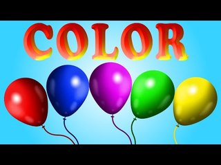 Learn Colors | Color Balloons | Colors Song For Children