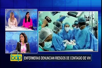 Enfermeras denuncian riesgos de contagio de VIH y hepatitis