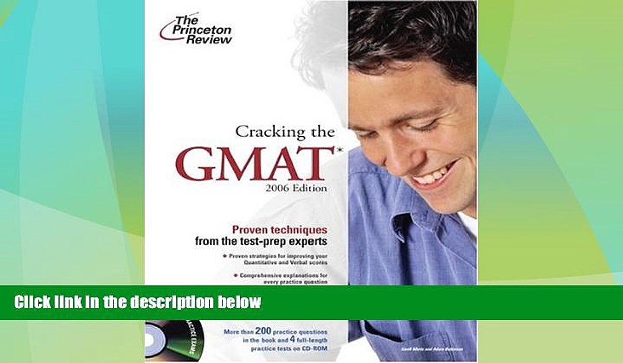 Big Deals  Cracking the GMAT with CD-ROM, 2006 (Graduate Test Prep)  Free Full Read Best Seller