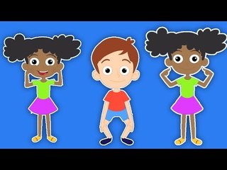 Голова Плечи колени и пальцы ног | Упражнение детская песня | потешки в России