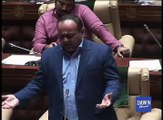 MQM Leader Khawaja Izharul Hassan gets emotional as he addresses Sindh Assembly.