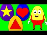 surprise eggs shape song | shapes rhyme | kids rhymes