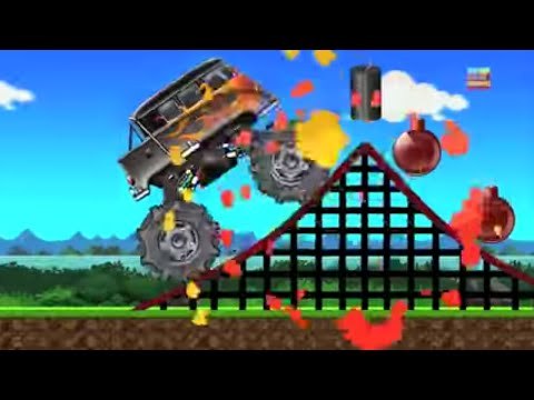 monster trucks | stunts games for children | street vehicles