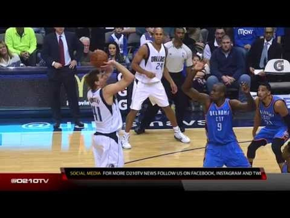 DIRK NOWITZKI STARTS AT CENTER AND SCORES 30 POINTS IN MAVS WIN OVER OKC
