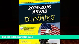 Big Deals  2015 / 2016 ASVAB For Dummies with Online Practice  Best Seller Books Best Seller