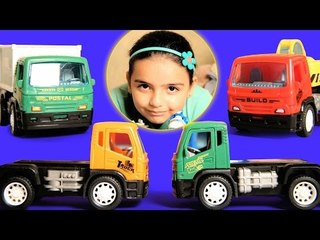 Toy Unboxing | Learn Construction Vehicles with The Issy Missy Show | Learn Colors and Counting