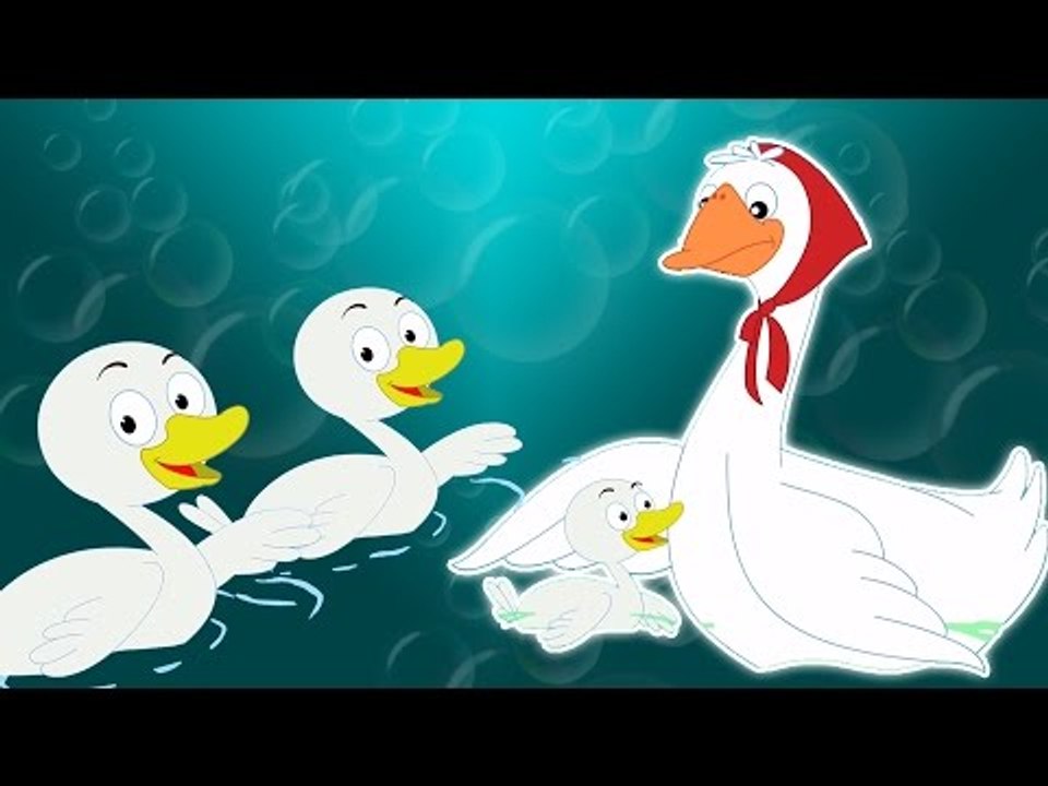 Fünf kleine Enten | Karikatur für Kinder | Beliebt Kinderlied |Five Little Ducks