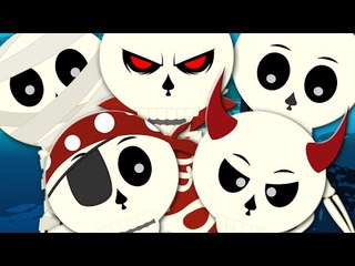 five little skeletons | scary nursery rhymes | halloween | kids songs