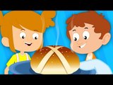 Hot Cross Buns | Nursery Rhymes For Kids And Childrens | Baby Songs
